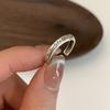Sophisticated Heart Shaped Ring For Women Adjustable And Trendy Silver Plated Fashion Jewelry