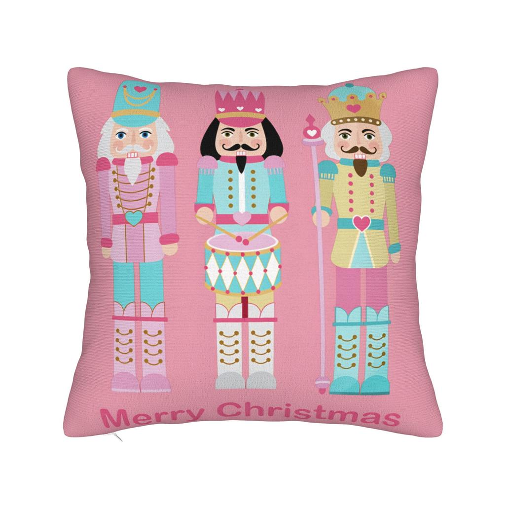 Christmas Nutcracker Pillow Case  Funny Pillow Cover Comfy Pillowcases For Sofa Car Home Decor