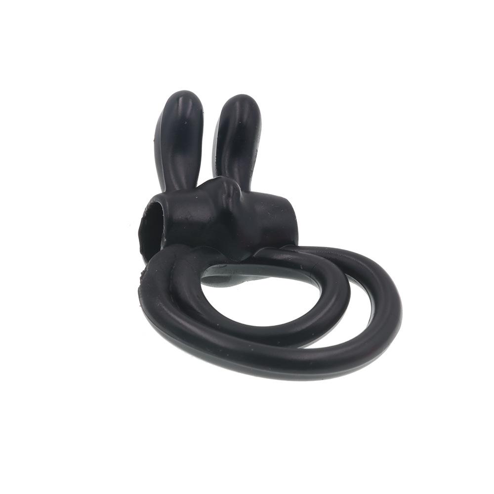 Silicone Penis Ring Binding Fastening Scrotum Sex Tools Sex Toys TPR Soft Rubber Double Ring Can Be Used for Gift Distribution