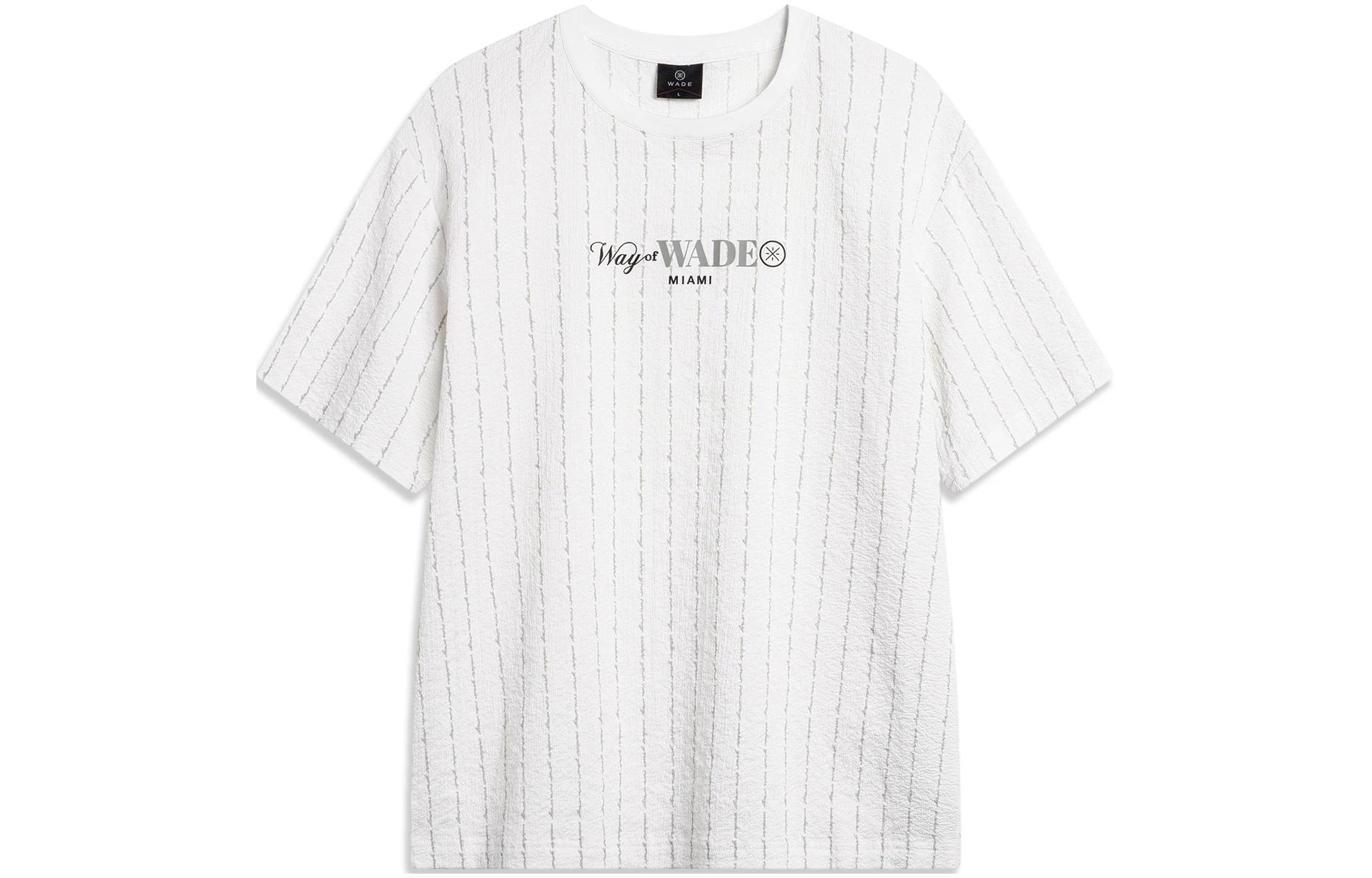 Li Ning T Shirt Men s Standard White All Over Print ATSU347-5 L