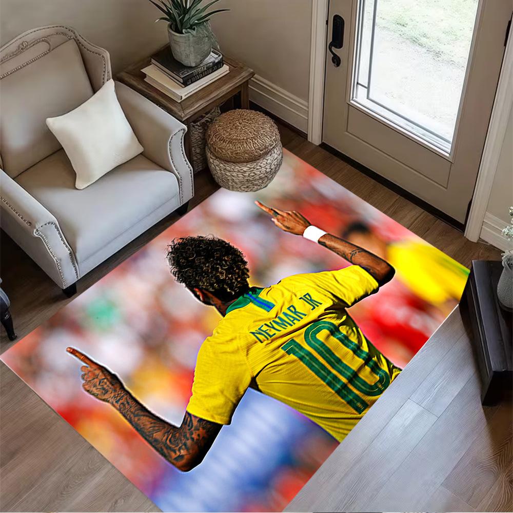 Neymar Jr. Celebration Gesture Floor Mat Design for Study room Decorate room Dining Room Bedrooms Antislip Carpet Office home decor