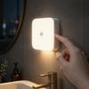 Square Ceiling Light with Motion Sensor and Rechargeable Battery for Hallway Stairway Entryway Corridor Minimalist Design USB Charging Mount Included