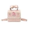 Schoolbag New Girls Backpack Cartoon Cute Casual Small Backpack PU Bow Wear-resistant Commuter Storage Bag
