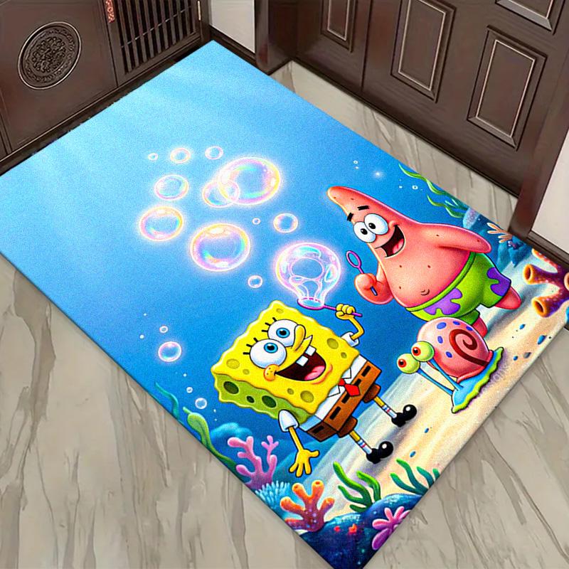 Yellow Sponge Cartoon Carpet Rug for Living Room Bedroom Home Sofa Decoration,Kids play Non-slip Floor Mat