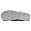Nike Sneakers da Donna Air Force 1 07 Swoosh Borchiato Bianco Argento Metallizzato Tinta Platino FQ8887-100