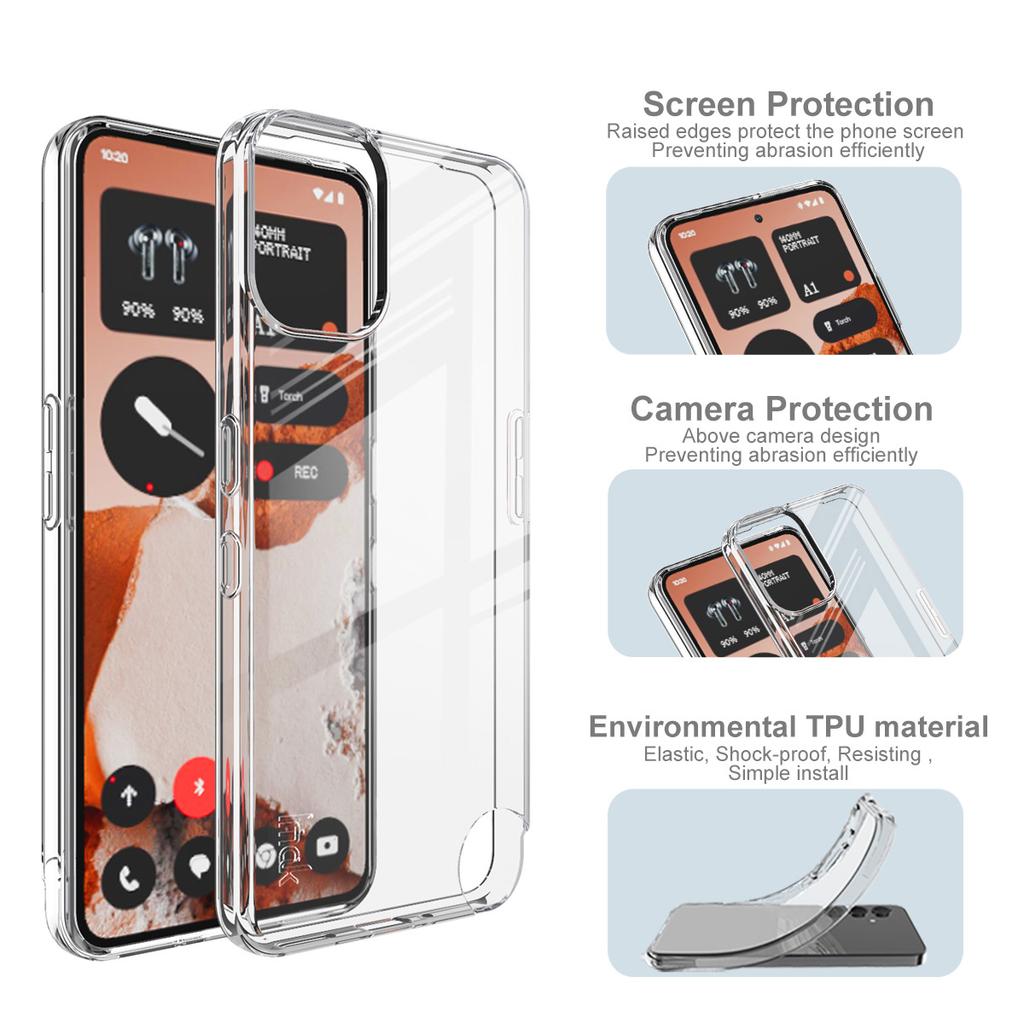 IMAK UX-10 Series For Nothing CMF Phone 2 Pro Clear Phone Case Soft TPU Mobile Back Cover