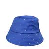 Heavy-duty, Fully Embellished with Rhinestones, Stylish Spring/summer Sun Hat for Women with Large Head Circumference, Foldable, Face-slimming Bucket