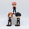 7Pcs/Set Anime Jujutsu Kaisen Figure Itadori Yuji Gojo Satori Fushiguro Megumi Kugisaki Kawaii Toy Car Decoration PVC Model Gift