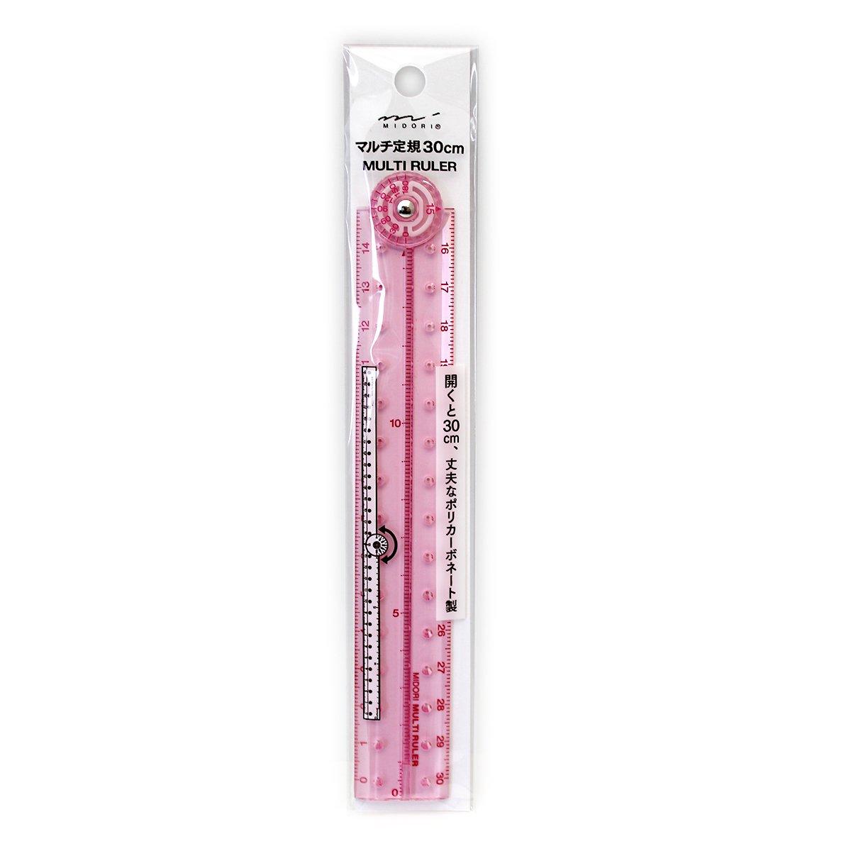 

Designphil Multi Ruler Pink 42267006 Body 30cm size H25xW165xD5mm/18g