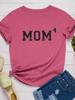 Mom 4th Power Print Women T Shirt Short Sleeve O Neck Loose Women Tshirt Ladies Tee Shirt Tops Clothes Camisetas Mujer