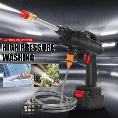 1200AH Hochdruck Auto Waschen Wasser Pistole Auto Haushalt Tragbare Wiederaufladbare Booster Pumpe Drahtlose Lithium-Auto Waschmaschine
