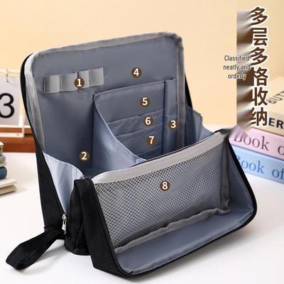 Stort penn- och sminkfodral som står upp - Rese- och skrivbordsorganisatör