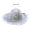 Bridal Party Bride Cowgirl Hat Bride Cowboy Hat Bride Hat Bachelorette Party Hat
