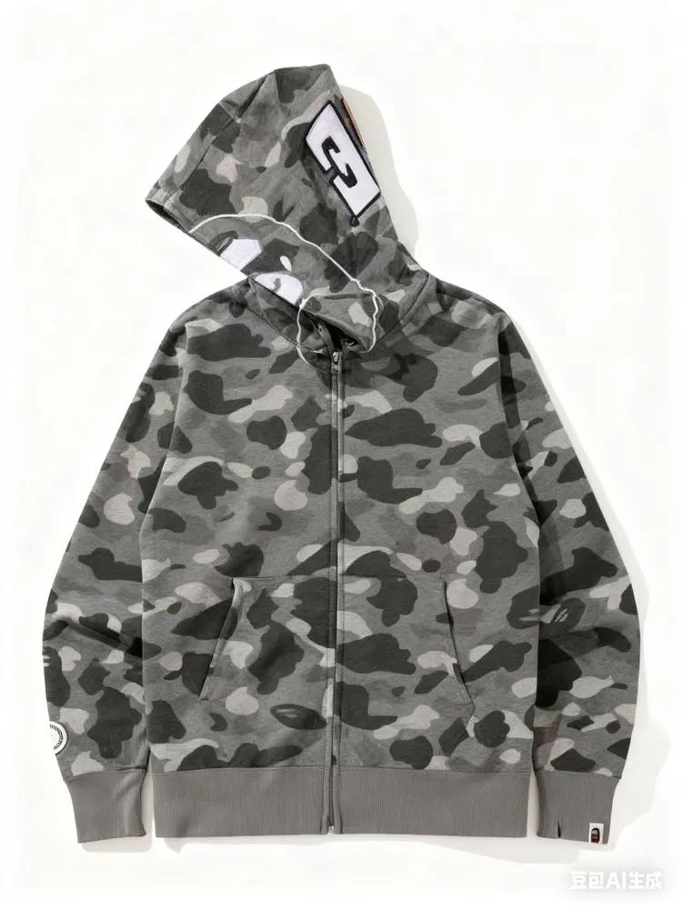 Спортивный кардиган на молнии с принтом, худи M