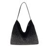 Autumn new bright diamond bag women's fashion large-capacity shoulder oblique span bag high-end texture tote bag