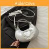 Minimalist Pu Heart Lace Design Bag With Dumpling Shaped And Phone Pocket For Women
