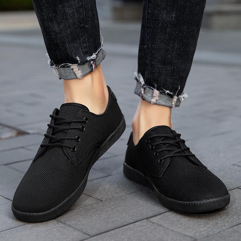 Fashion Fujeak Plus Size 46 Casual Wide Barefoot Shoes Anti Slip Men's Sneakers Minimalist Walking Shoes Ultralight Breathable Footwear