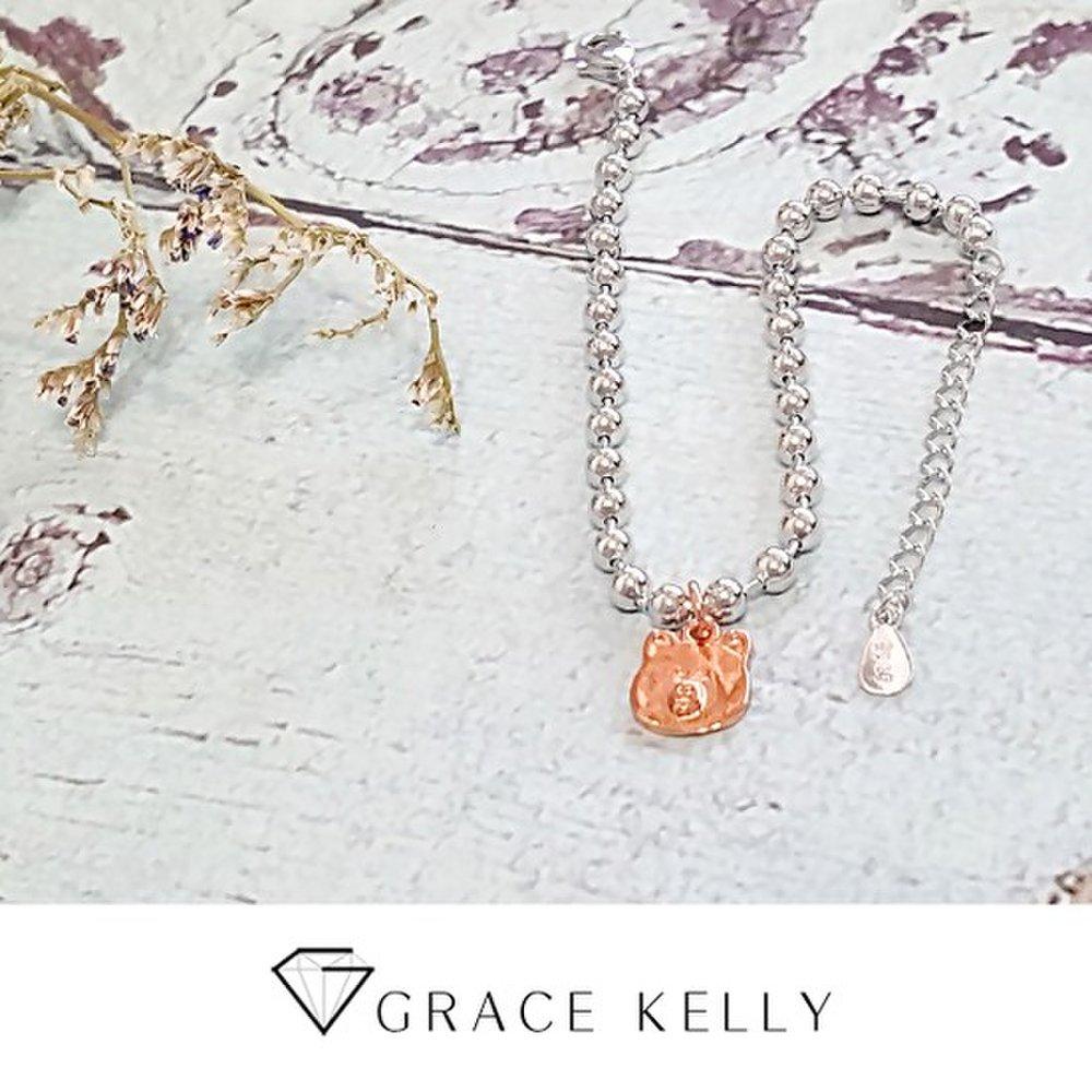 Grace Kelly Ball Chain 925 Silver Bracelet Bs015