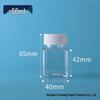 In Stock 30ml Transparent Wide-Mouth PET Plastic Bottle for Liquids or Solids