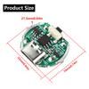 DIY Flashlight Control Motherboard LED Driver Control Board Brightness Charging Protection With Switch Three levels of Dimmer