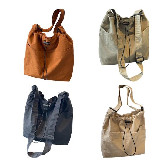 Sac bandoulière à cordon Sac d'épaule décontracté avec sangle réglable Sac fourre-tout léger pour femmes pour les trajets quotidiens la rue