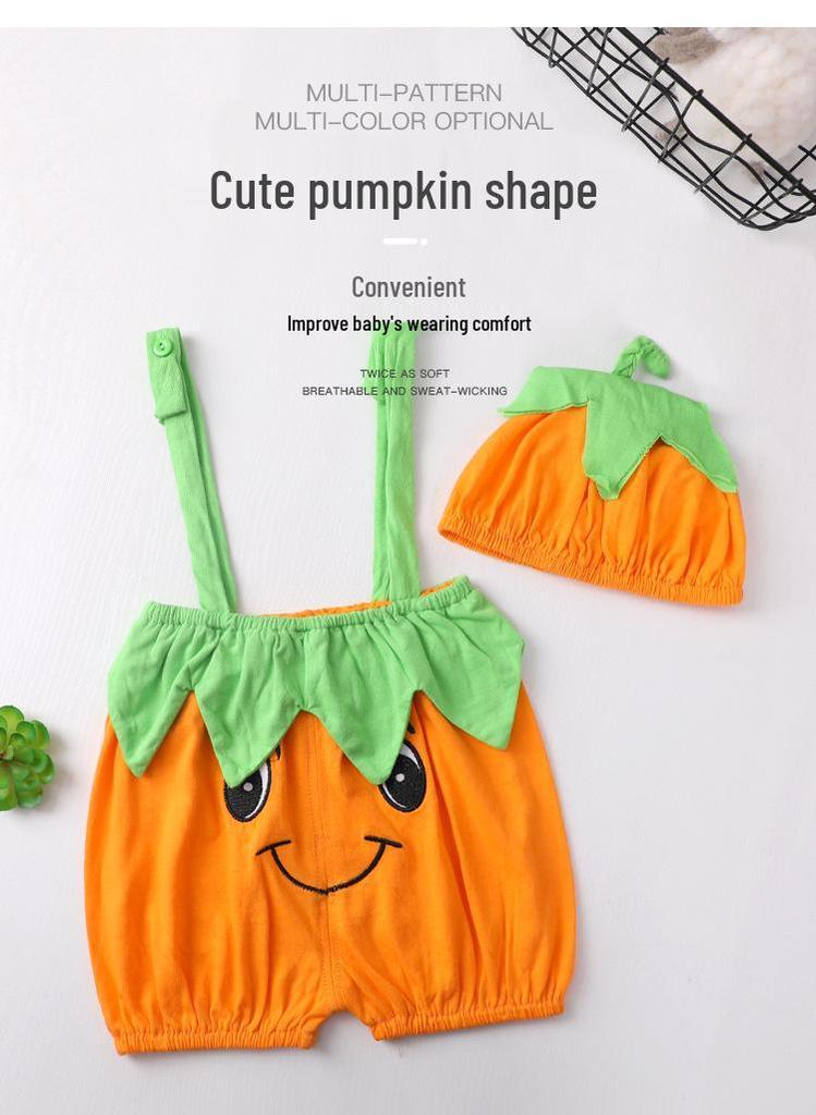 Infant Girl's Cute Summer Strappy Triangle Bodysuit Diaper Cover