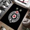 Tapis logo Partizan pour Salon Chambre Maison Décoration Canapé, Tapis de Sol Antidérapant pour Jeux d'Enfants