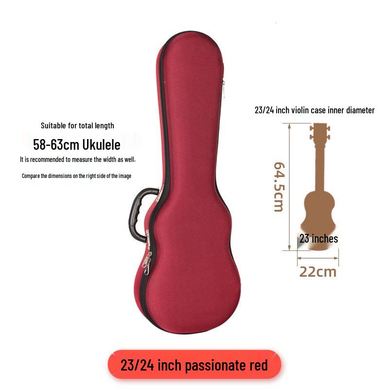 21", 23", 26" Reinforced Ukulele Case - Double Shoulder Backpack