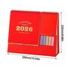 Standing 2026 Desktop Desk Calendar Thick Paper Time Management Writeable Calendar Foldable Memo Function Desktop Paper Calendar