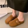 Spring and Autumn Birkenstock Shoes Are Not Tired, Non-slip Retro Feet, One Pedal, Soft-soled Bag Head and Half Slippers