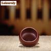 2pc/lot Yixing Boutique Purple Clay Teacup Raw Ore Zhu Mud Handmade Tea Bowl Master Tea Cup Customized Tea Set Accessories 50ml