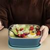 Leakproof Fresh-Keeping Box Rectangular Food Container Stainless Steel Lunchbox  Refrigerator