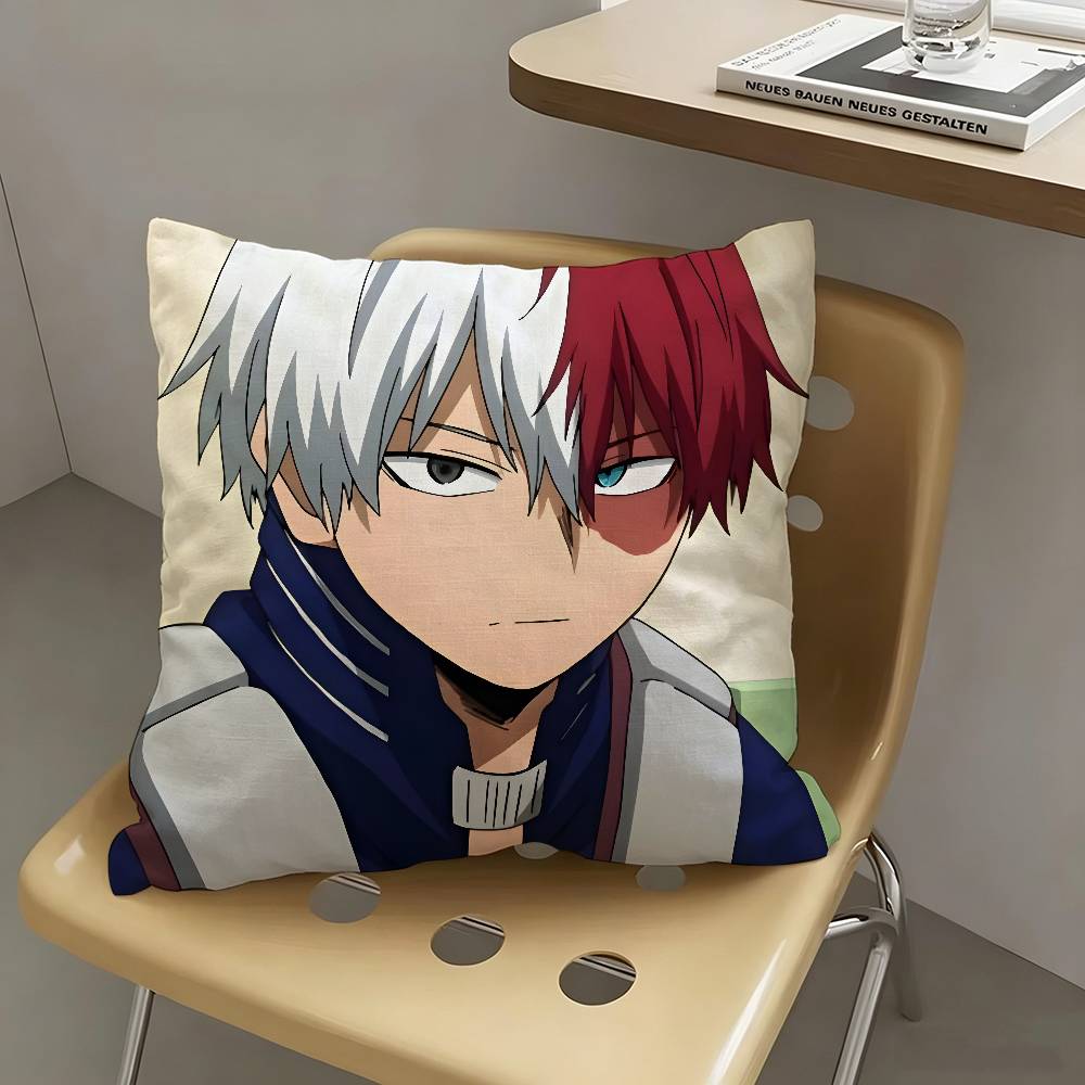 1pc Shoto Todoroki Anime Characters Pillow Case Fashion Square Pillowcase Bedroom Sofa Room Ins Decoration Leisure