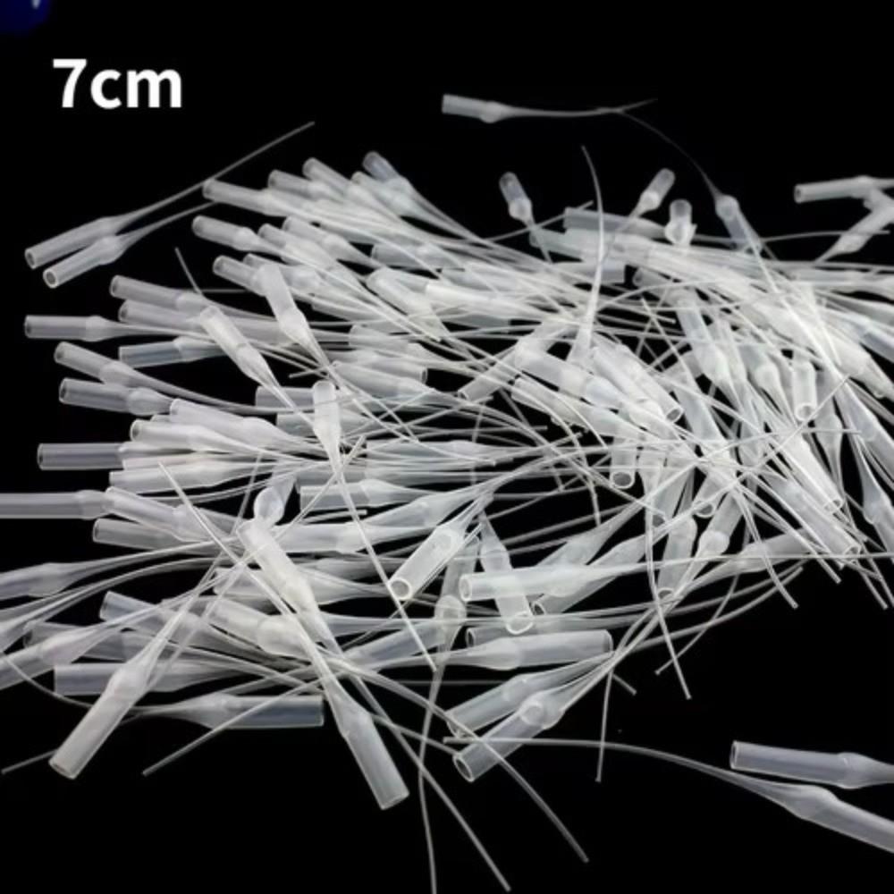 100Pcs Plastic Precision Applicator Dispensing Micro-Tips Glue Dispensers Arts Crafts