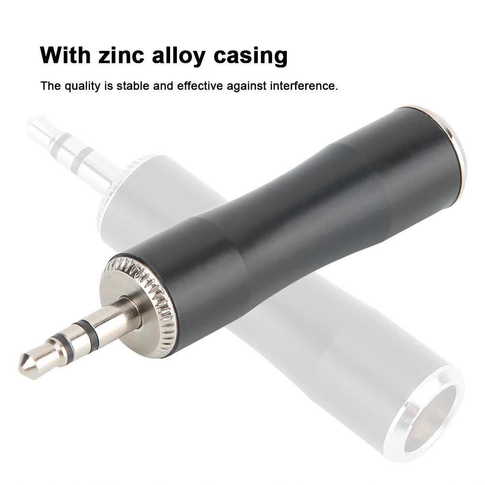 2PCS 3.5mm Male To Gold Plated Mini XLR 3pin Male Balanced Audio Adapter Connector