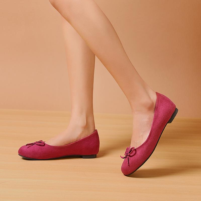 Módní dámské ploché boty Módní mokasíny Pohodlné jarní podzimní dámské baleríny Sladce růžové Zelené Bílé Ležérní Velká Velká Velikost 52