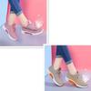 BOGO Spring & Autumn Women's Korean Style Versatile White Sneakers with Thick Soles