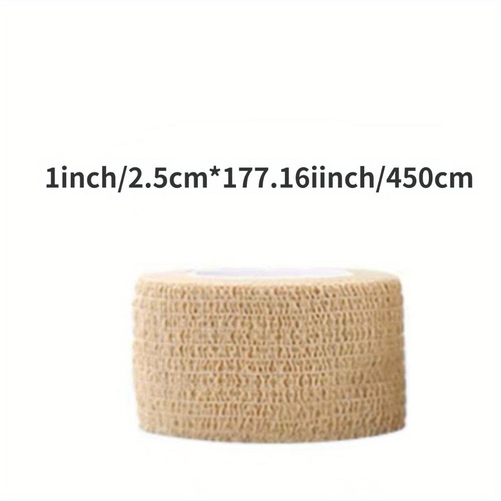 

2 шт/4,5 м (177,16 дюйма) Самоклеящаяся эластичная повязка Нетканая спортивная повязка для пальцев, лодыжки, ладони, плеча и колена Аптечка первой помощи 2.5*450cm/2pcs