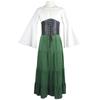 Ages Cosplay Middle Clothing Belted Dress Party Dresses Polyester Women Retro