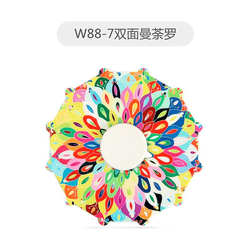 New Strange Decompression Toy, Candy-Colored Fingertip Gyro Double-Sided Uv Printing Rotary Plate Finger Gyro Production