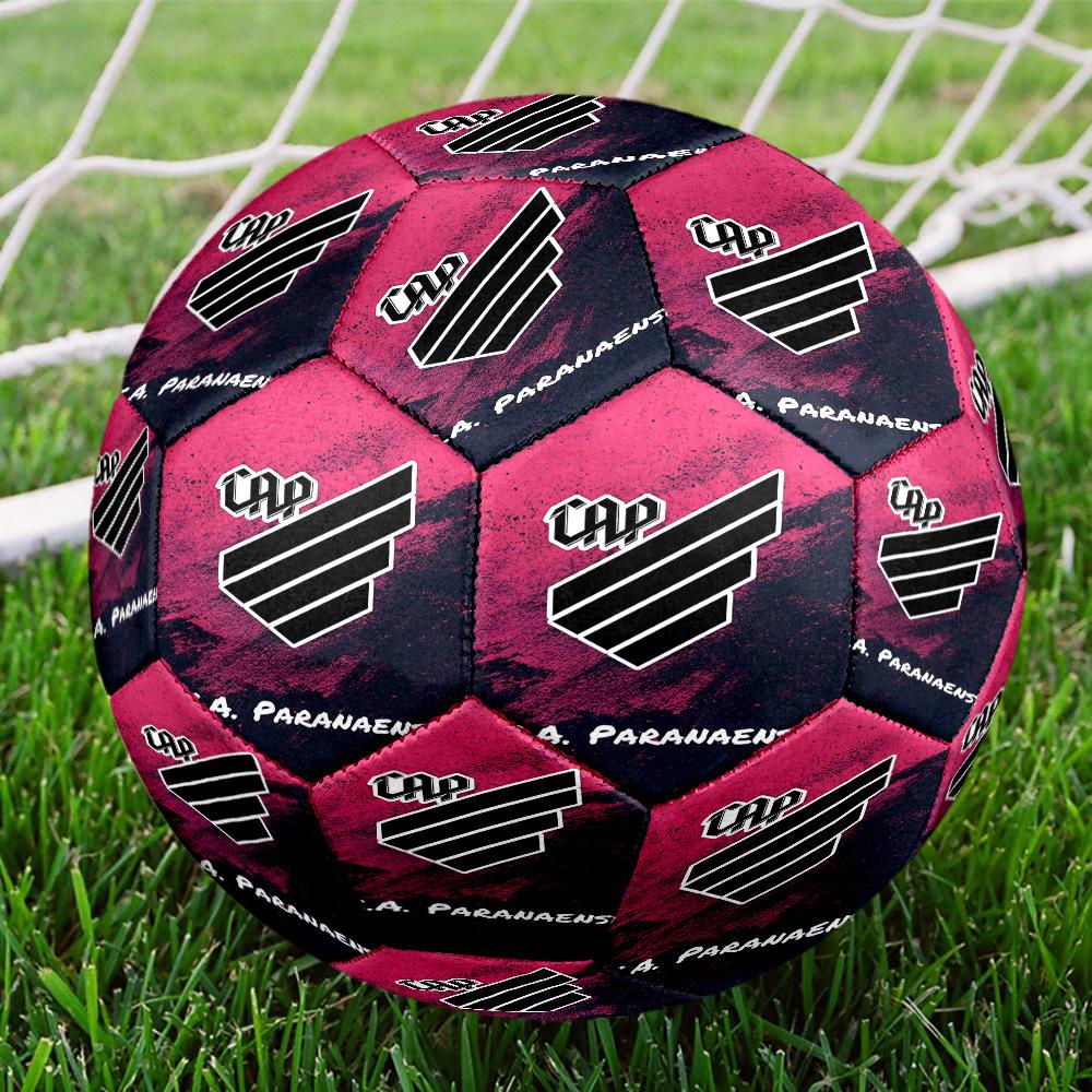 Red And Black Sport Emblem Printed Size 5 Soccer Balls, High-Quality, Anti-Slip, Protective Football, A Unique Gift , Birthdays, Christmas Gifts