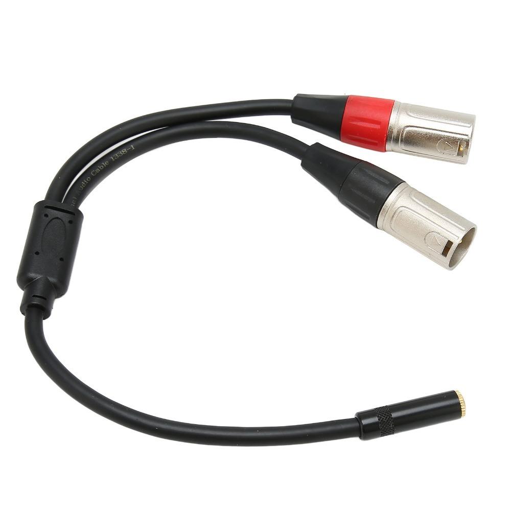 1.0ft 3.5mm 1/8 To XLR Microphone Cable Professional Stereo Cable  Microphone Connection