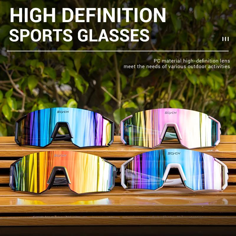 SCVCN Women Sports Sunglasses Pink Fashion Cycling Glassesfor Men Street Shades Driving UV400 Bike Bicycle Hiking Golf Baseball