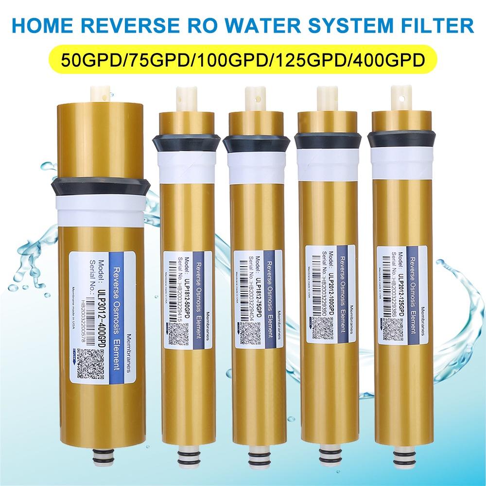 Gold 400GPD /125/100/75/50GPD Reverse Osmosis RO Membrane Replacement Water Filter System Purifier Drinking Water Treatment Home Kitchen