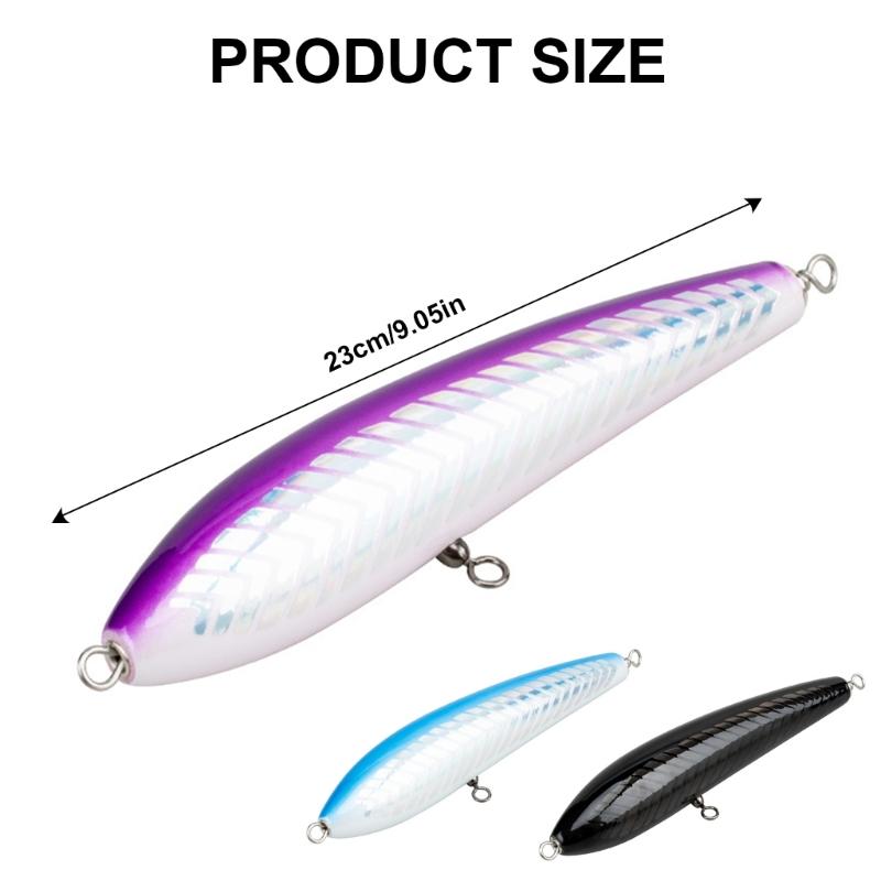 9in 3.5oz Trolling Fishing Baits Lure Floating Pencil Popper Topwater Fishing Lure Crankbait Sea Fishing Lure Fishing