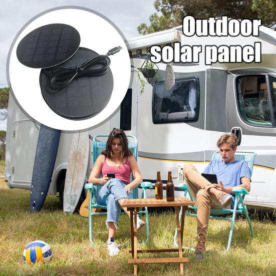 1.2W 5V Solar Panel Portable Lightweight Type-C Motorized Blinds Windows Phone Light 3.7V-5V Electronics