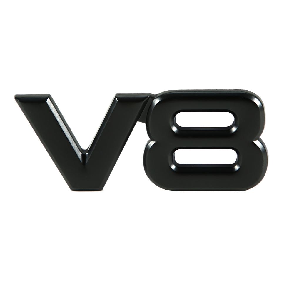 ZZTZZ 3D Metall V6 Motor Display Bilklistermärke Emblem Märke V6 Emblem 3D Märke Lastbilsnamnskylt Klistermärke Dekal Ersättning