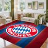 Bayern Munich Design Crystal Velvet Rug Soft Decorative Mat for Bedroom Entrance