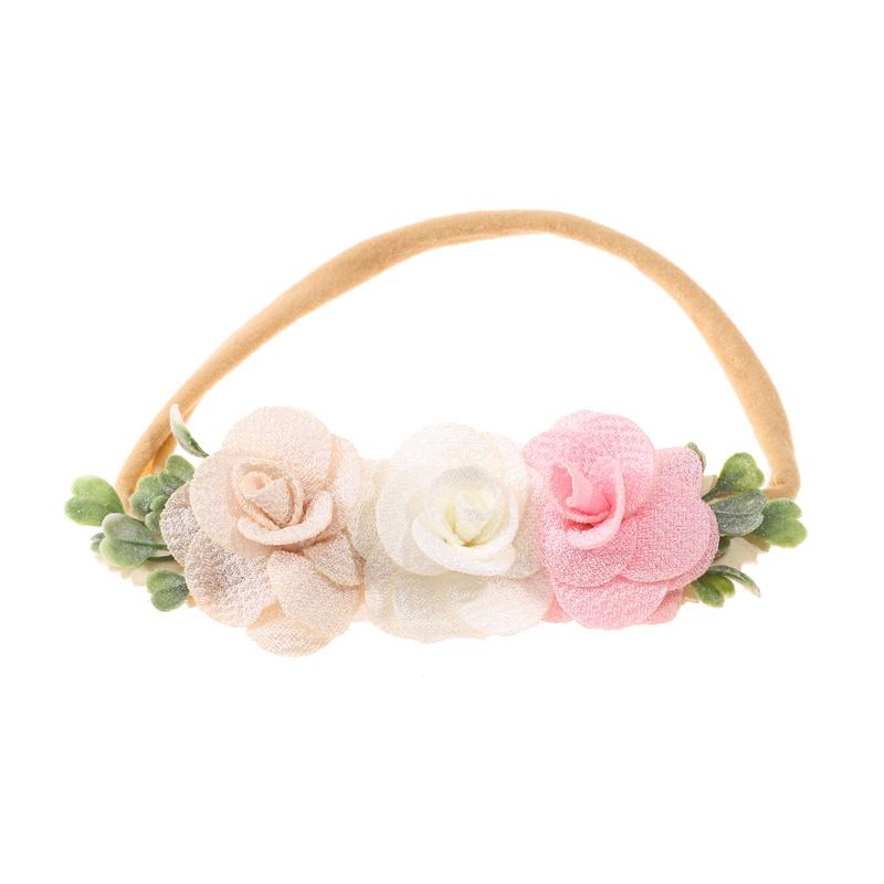 Lovely Baby Girl Headbands Elastic Kids Floral Head Bands Newborn Infant Toddler Hairband Headwear Hair Accessories