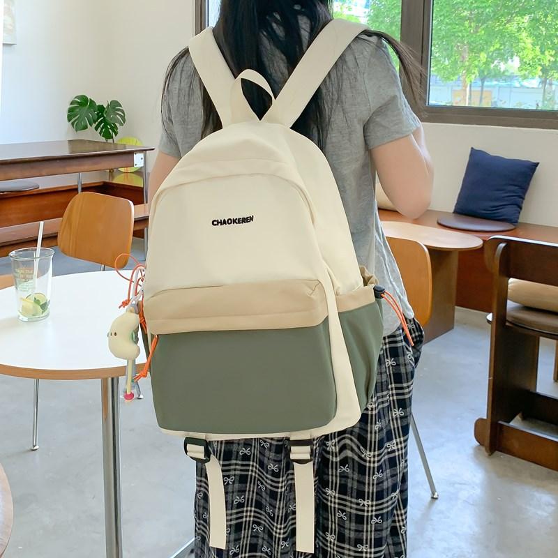 Backpack Student Schoolbag Women's Large Capacity Nylon Backpack